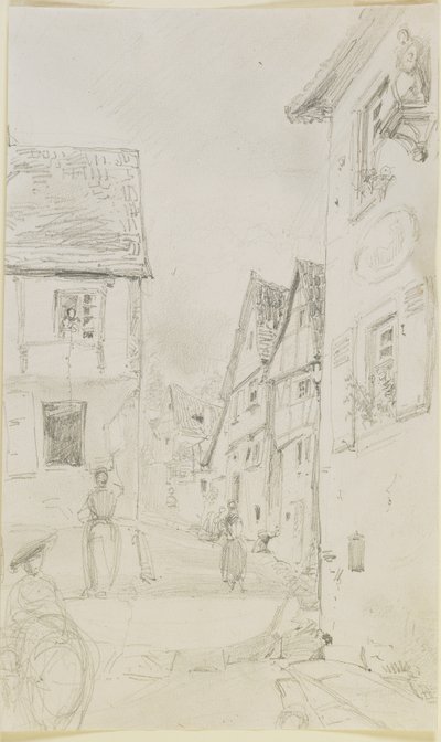 A street scene, 1858 by James Abbott McNeill Whistler